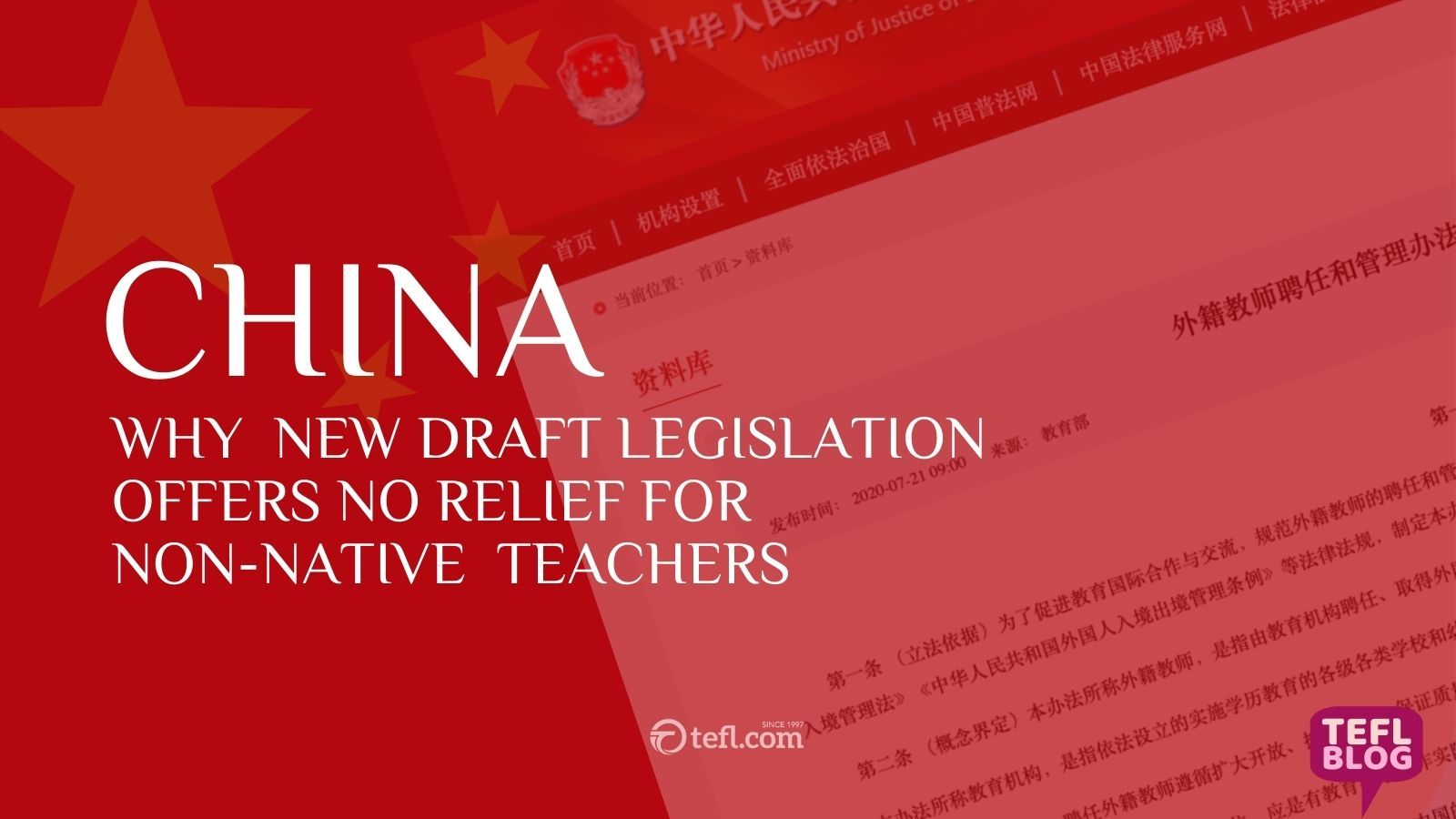 China: Why new draft legislation offers no relief for non-native teachers
