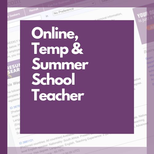 The Online and Summer School Teacher